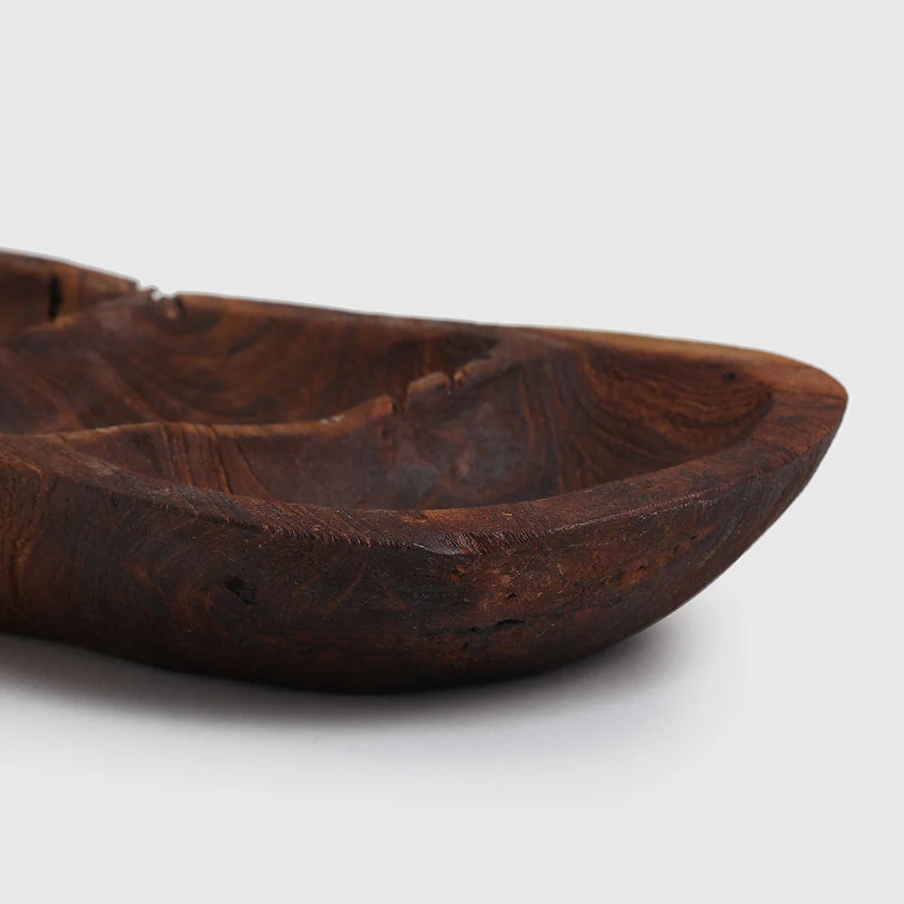 Teak serving platter