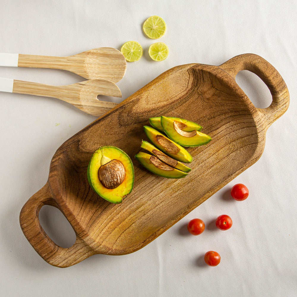 Teak Wood Serving Tray — Earnest