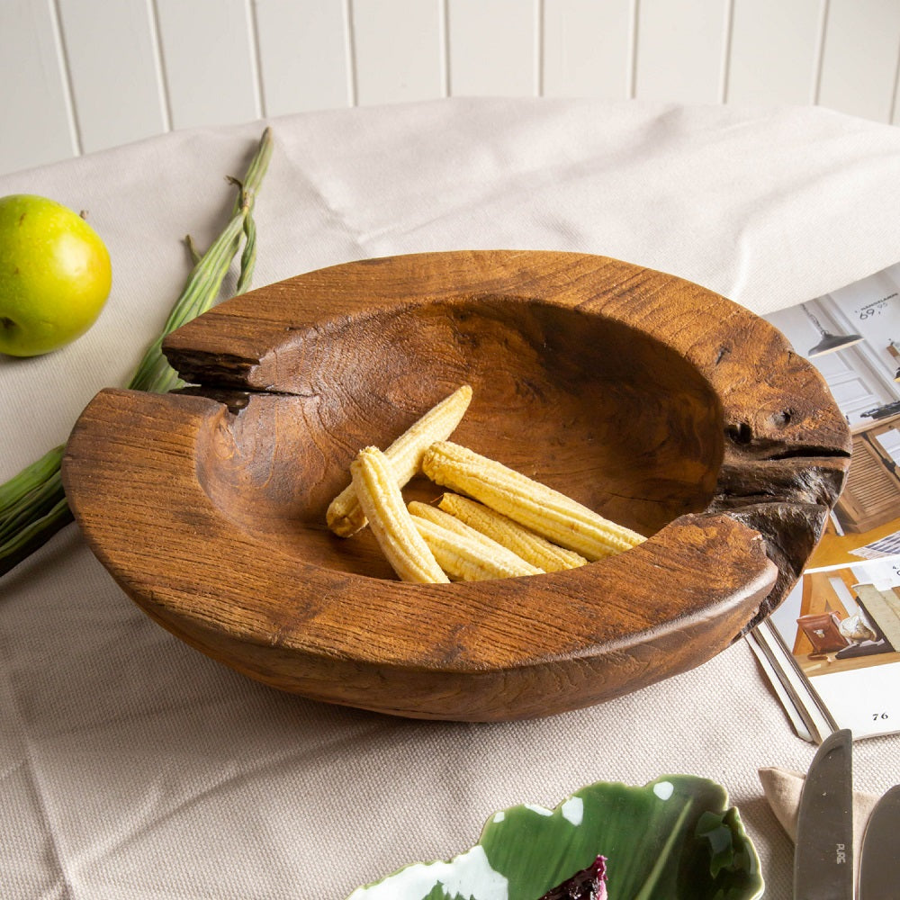 Teak wood Serving Bowl — Estilo