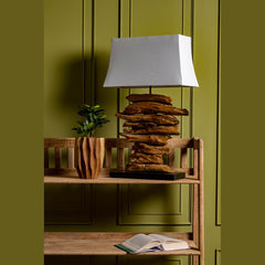 Table Lamp Intend — Recycled teak wood