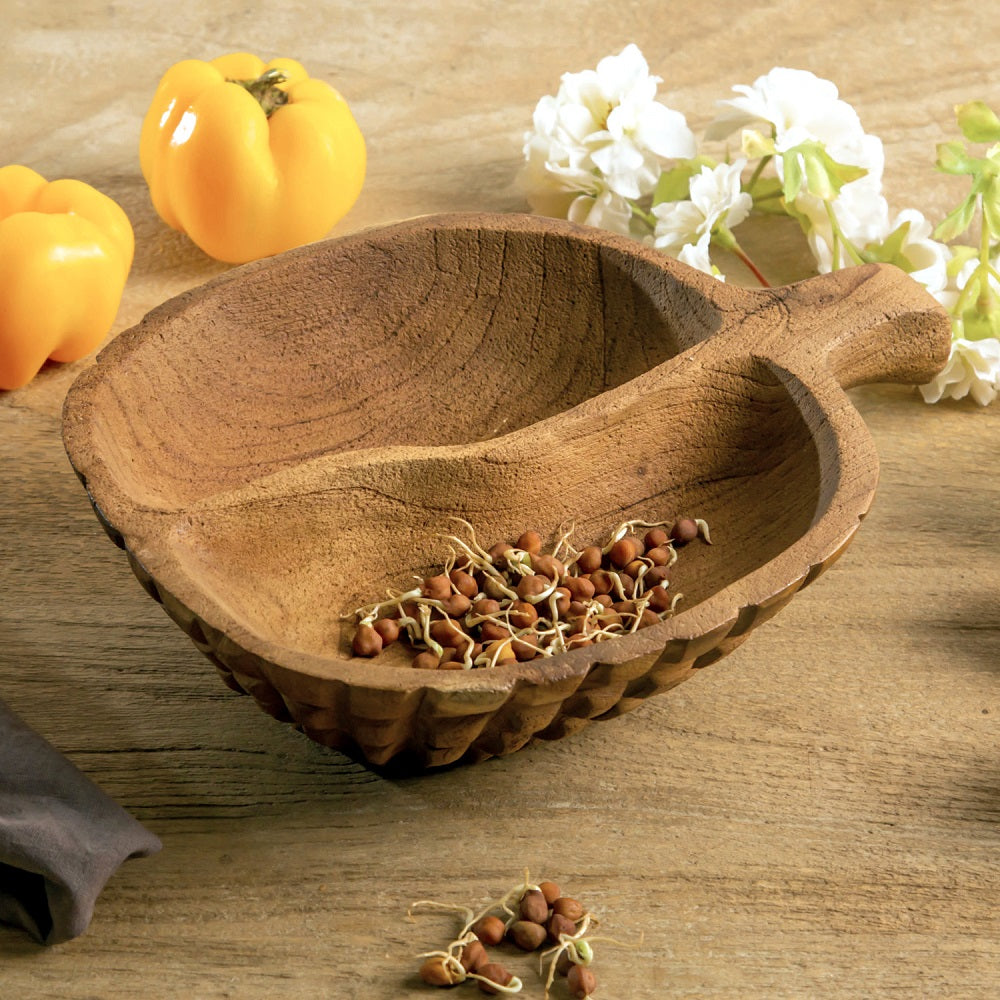 Teak Wood Serving Bowl — League