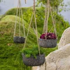 Nova — Terracotta Hanging Planter (Set of 3)