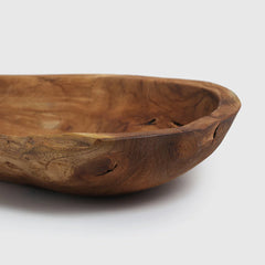 Teak Wood Serving Bowl — Render