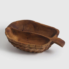 Teak wood Serving Bowl — Clover