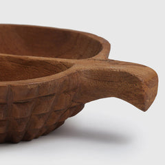 Teak wood Serving Bowl — Clover