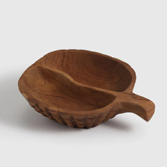 Teak wood Serving Bowl — Clover