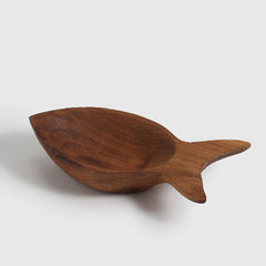 Teak wood Serving Bowls ( set of 3 ) — Elm fish shaped