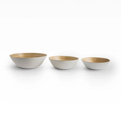 Spun Bamboo Serving Bowls set of 3 — Orbis