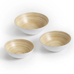 Spun Bamboo Serving Bowls set of 3 — Orbis