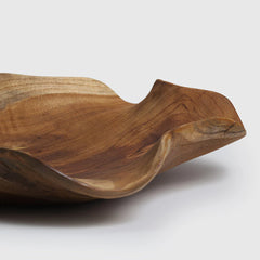 Teak Serving Platter leaf shaped