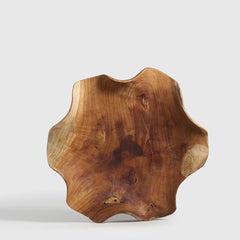 Teak Serving Platter leaf shaped