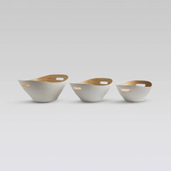 Spun Bamboo Serving Bowls set of 3 — Monarch