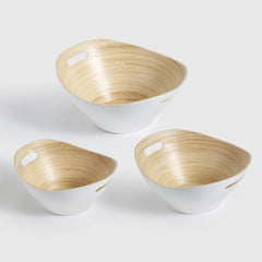 Spun Bamboo Serving Bowls set of 3 — Monarch