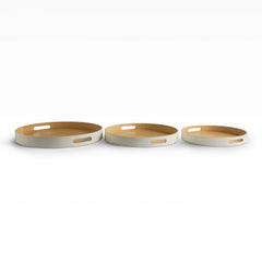 Serving trays bamboo set of 3 — Lotus