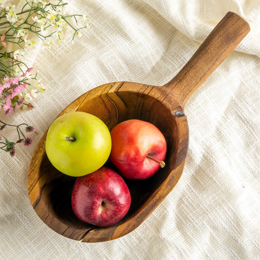 Teak Wood Serving Bowl — Veda