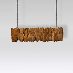 Chandelier Lamp Lumino — Recycled teak wood