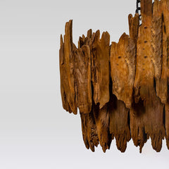 Chandelier Lamp League — Recycled teak wood